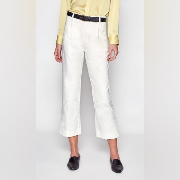 Equipment Pants - New Equipment Bergen Cropped Ankle Pant NWT Nature White Business Casual Women 6